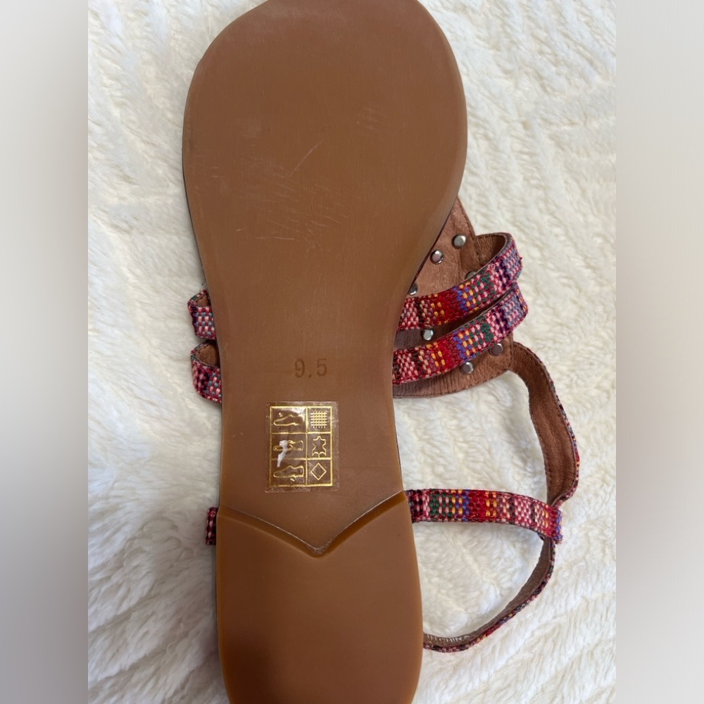 Jeffrey Campbell Johnny V Spike Sandals Studded Tribal Boho Size 9.5 NWT - Picture 7 of 11